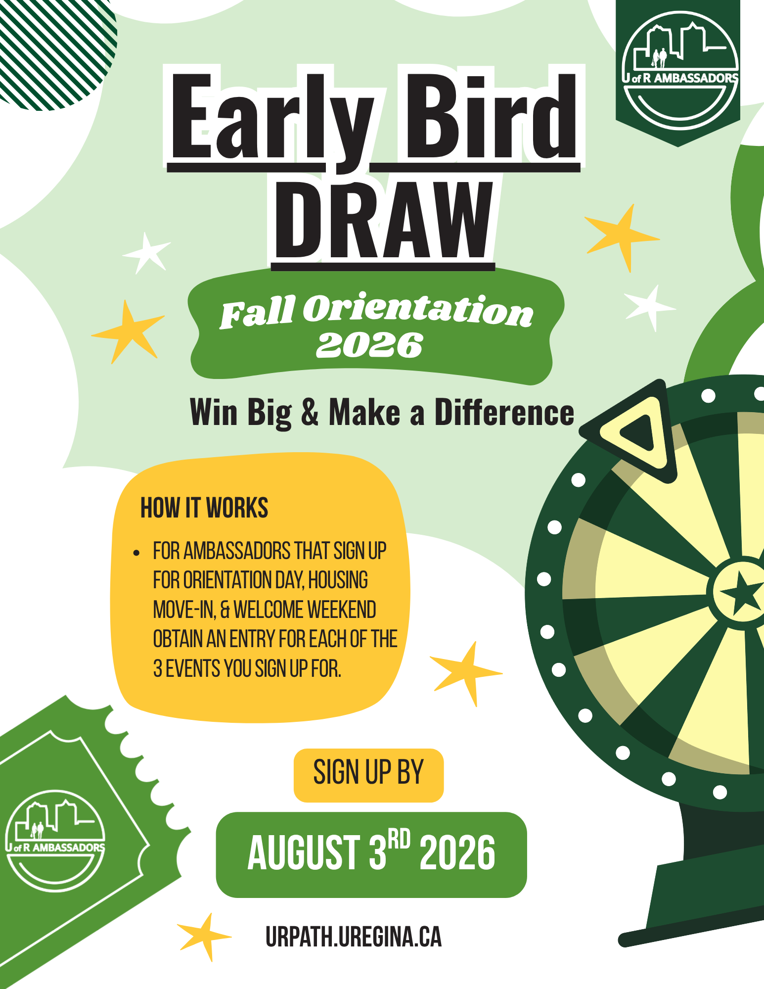 Fall Orientation 2026 Early Bird Draw